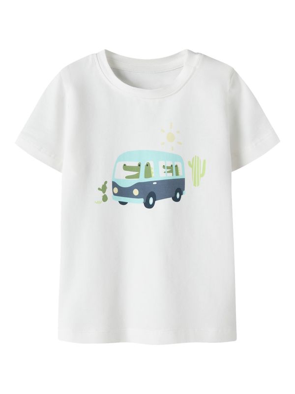 🐊 Baby T-shirt met krokodilprint – wit | 13254833