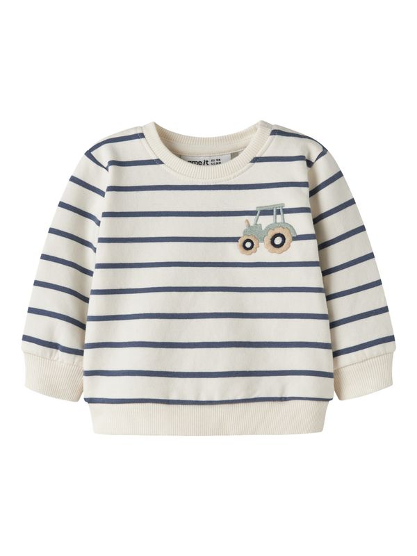 NAME IT Gebreide Polo Trui Blauw met Dino – 13258041