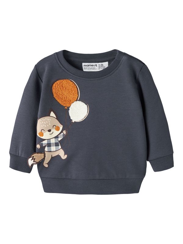 NAME IT Donkerblauwe Sweater met Vos en Ballonnen – 13259375