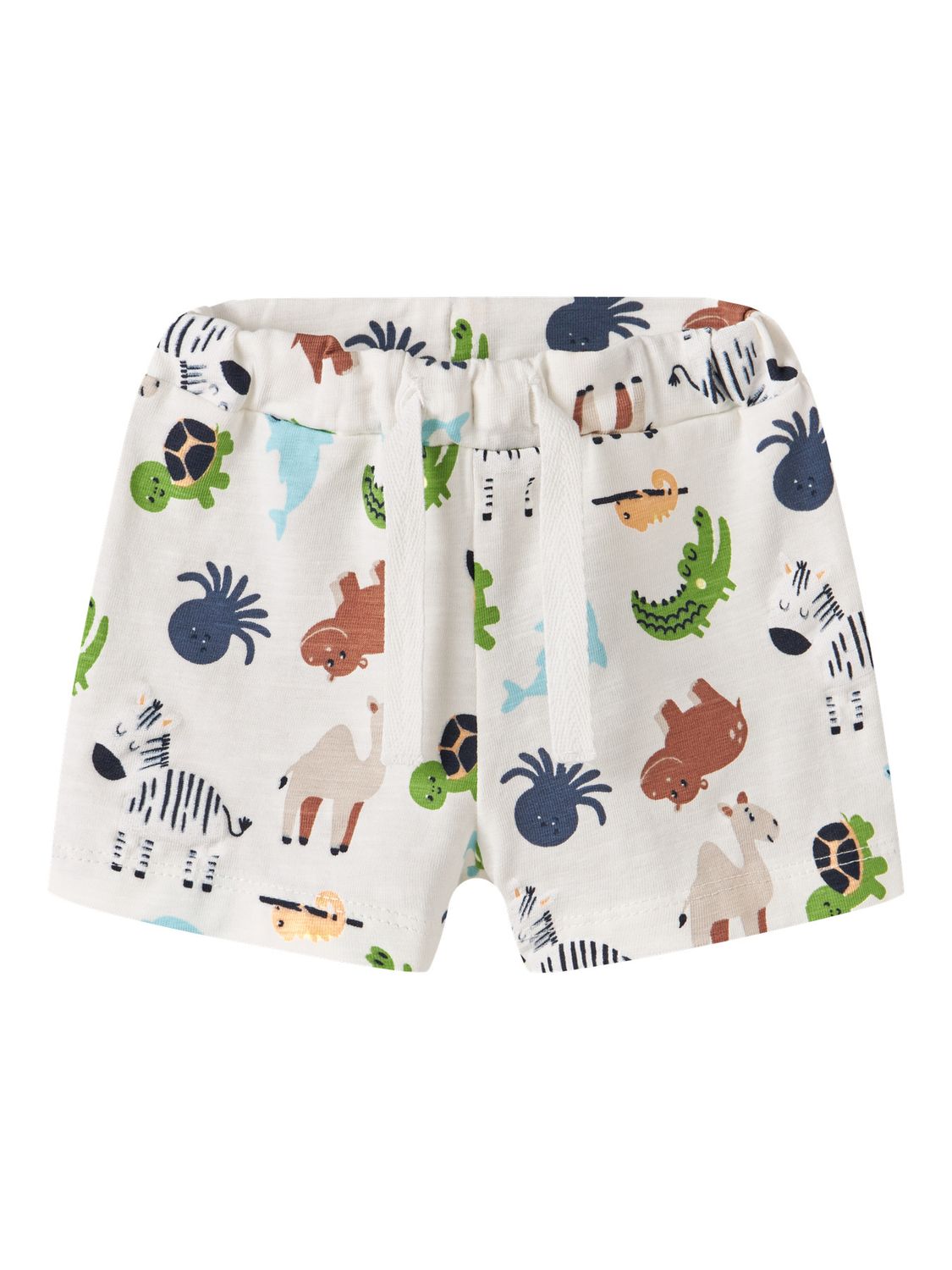 NAME IT Baby Short met Dierenprint Offwhite – 13254832