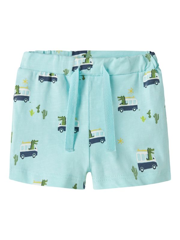 NAME IT Baby Short Mintgroen met Bus Print – 13254832