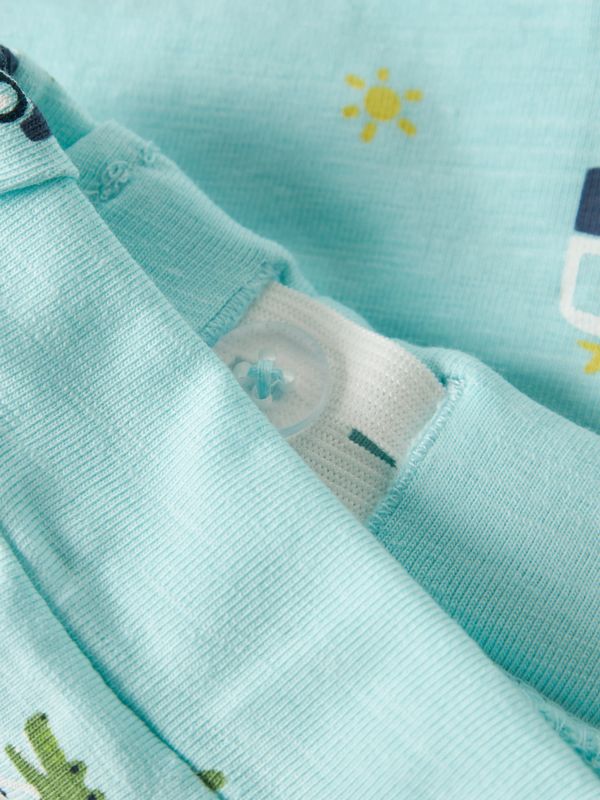 NAME IT Baby Short Mintgroen met Bus Print – 13254832