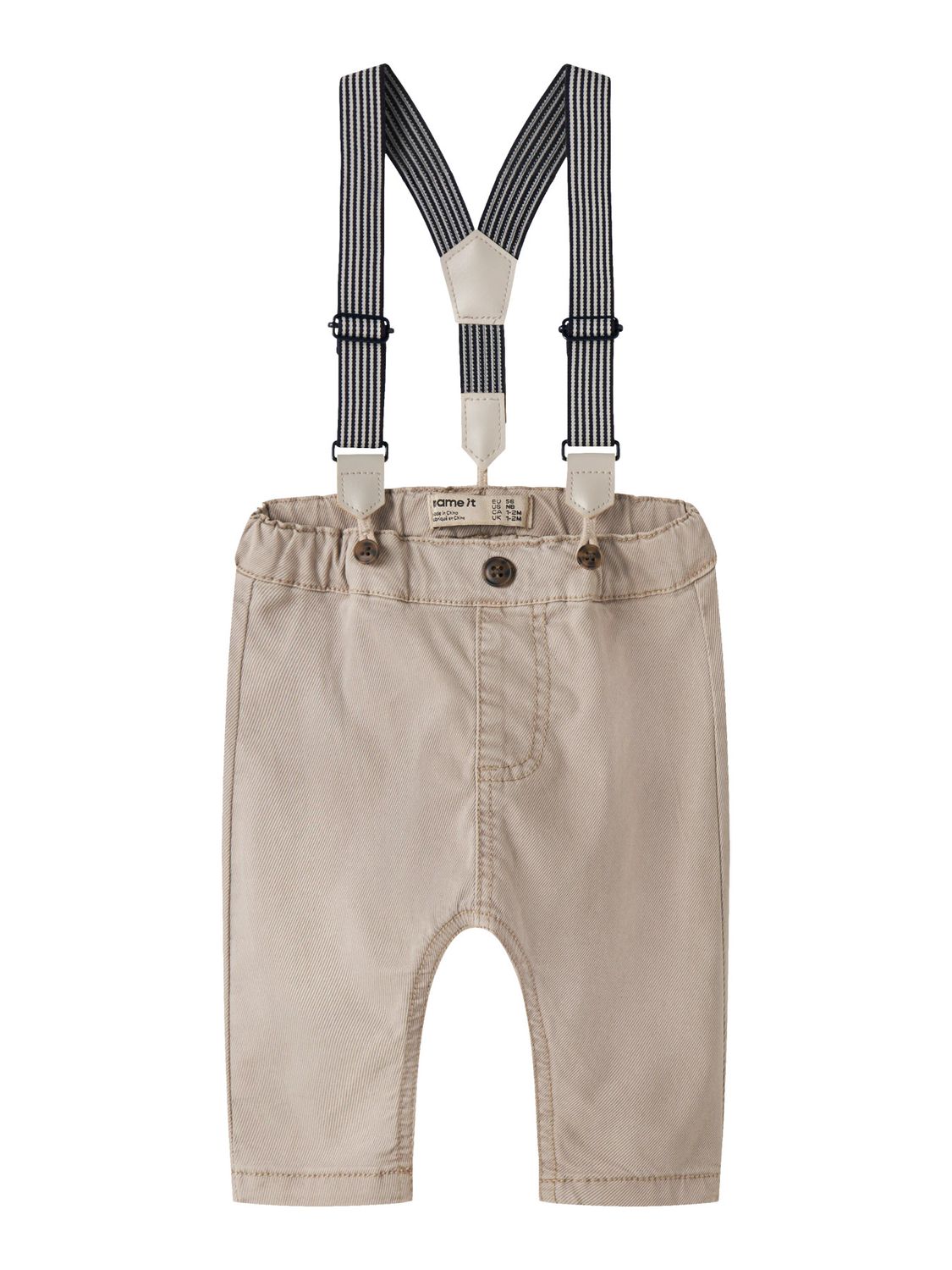NAME IT Baby Broek Met Bretels Beige – 13252185