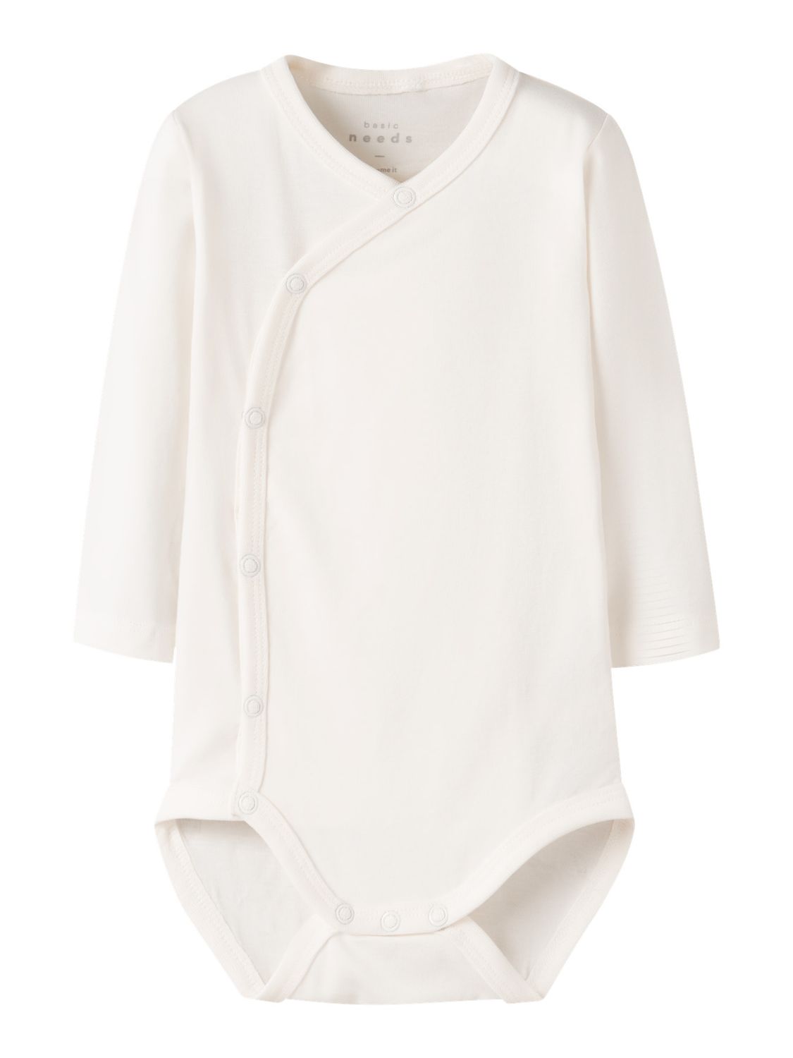 NAME IT Baby Overslag Romper Lange Mouw Creme – 13249094