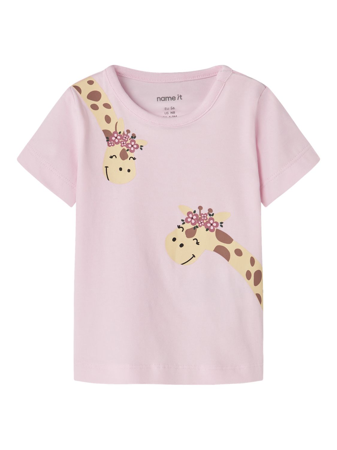 NAME IT Baby Meisjes T-shirt Roze Giraf Print – 13255794