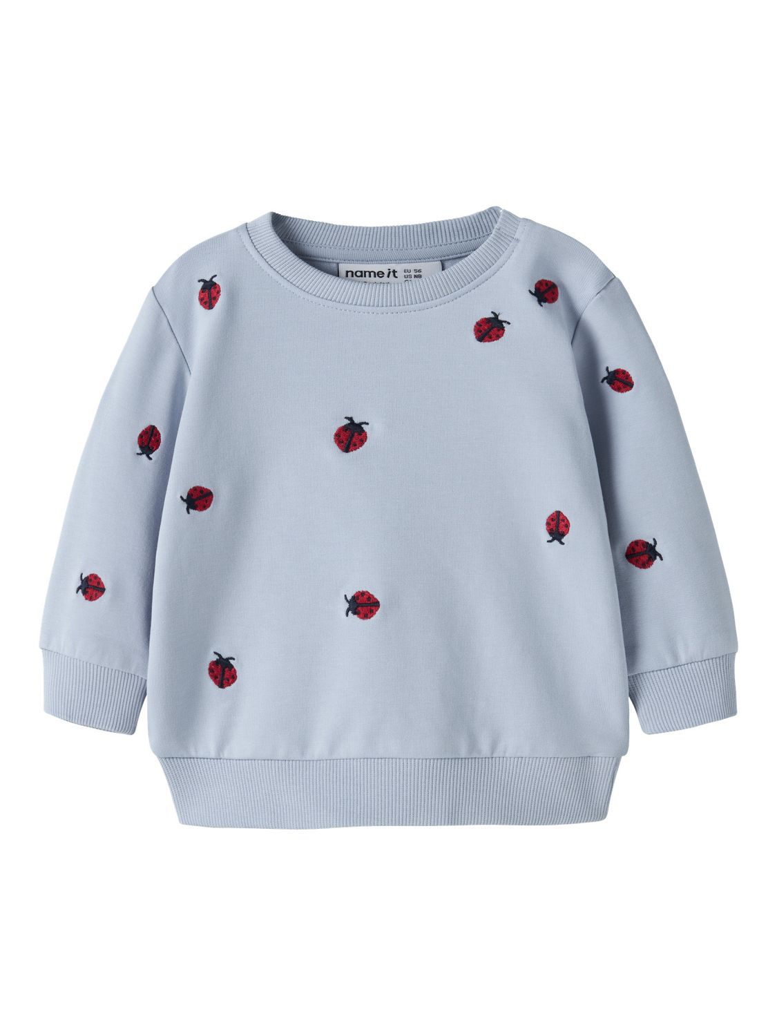 NAME IT Baby Meisjes Sweater Lieveheersbeestjes – Lichtblauw 13257342