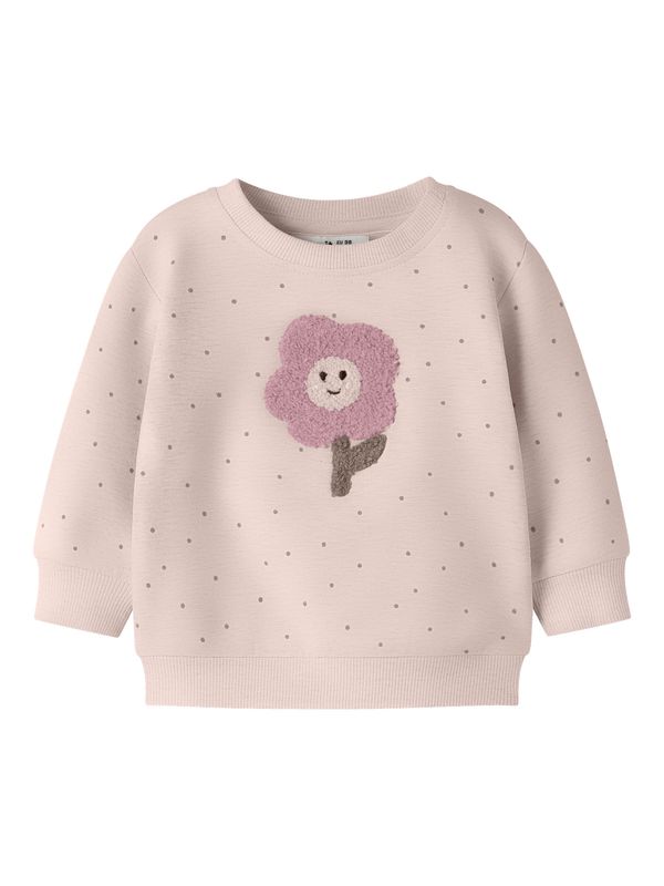 NAME IT Baby Meisjes Sweater Bloem – Roze/Beige 13258034