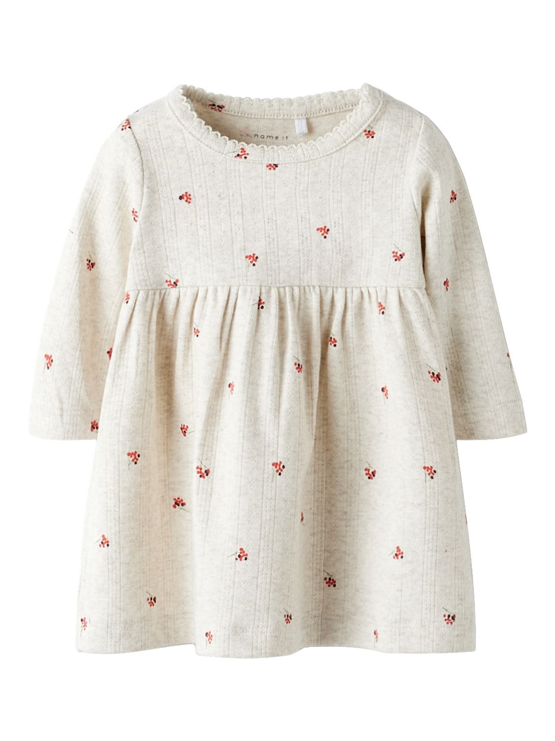 NAME IT Baby Meisjes Jurk Bloemenprint – Beige 13252665