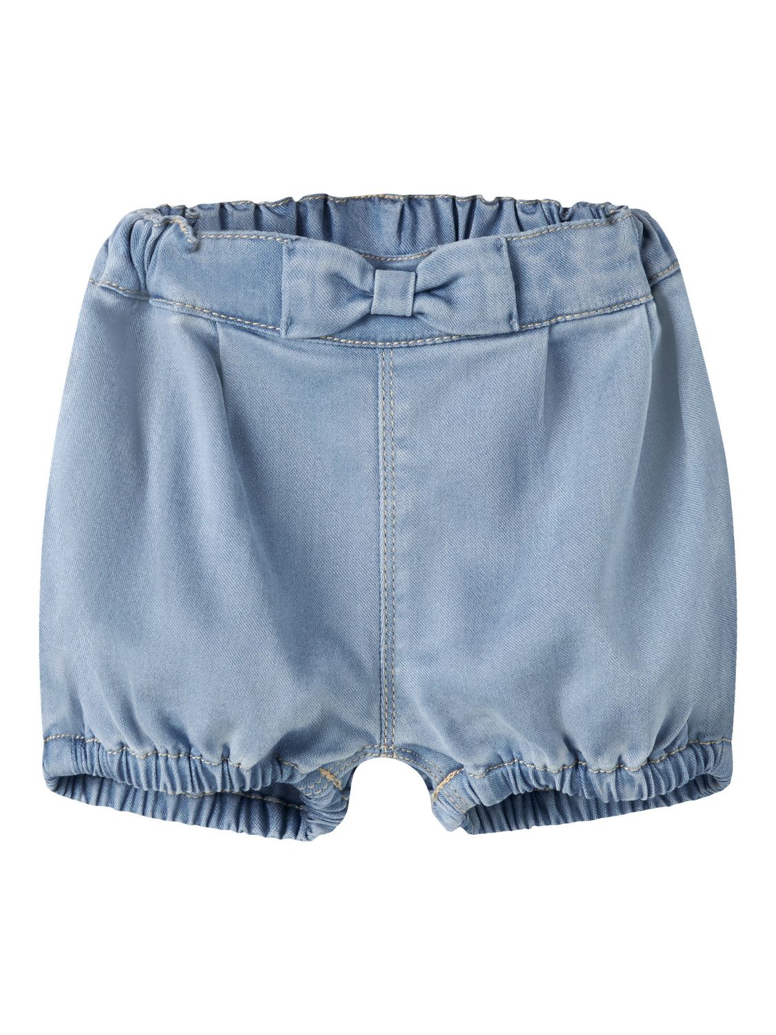 NAME IT Baby Meisjes Denim Bloomer Short met Strik – Blauw 13254106