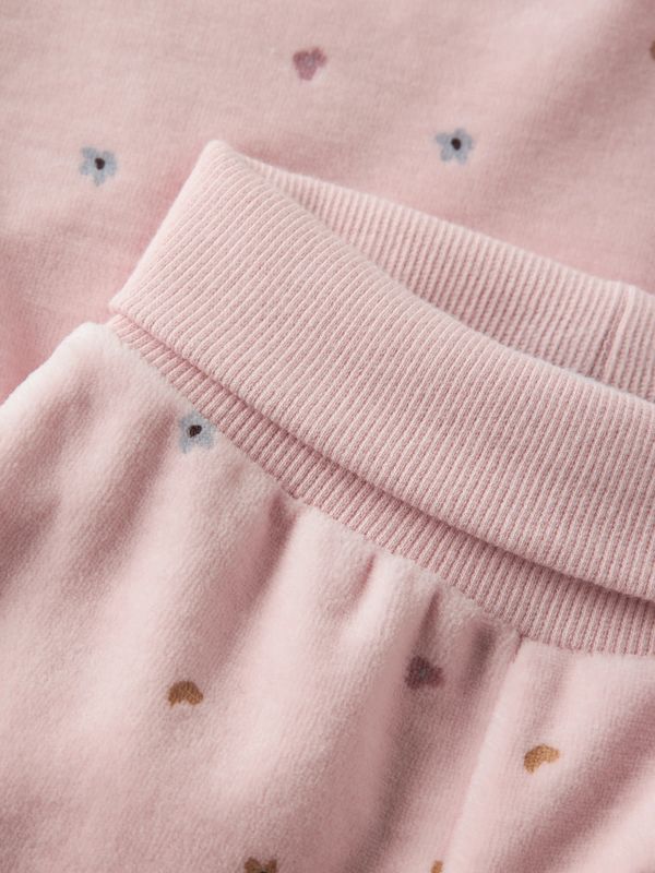 NAME IT Baby Meisjes Zachte Broek met Hartjes Print Roze 13259320