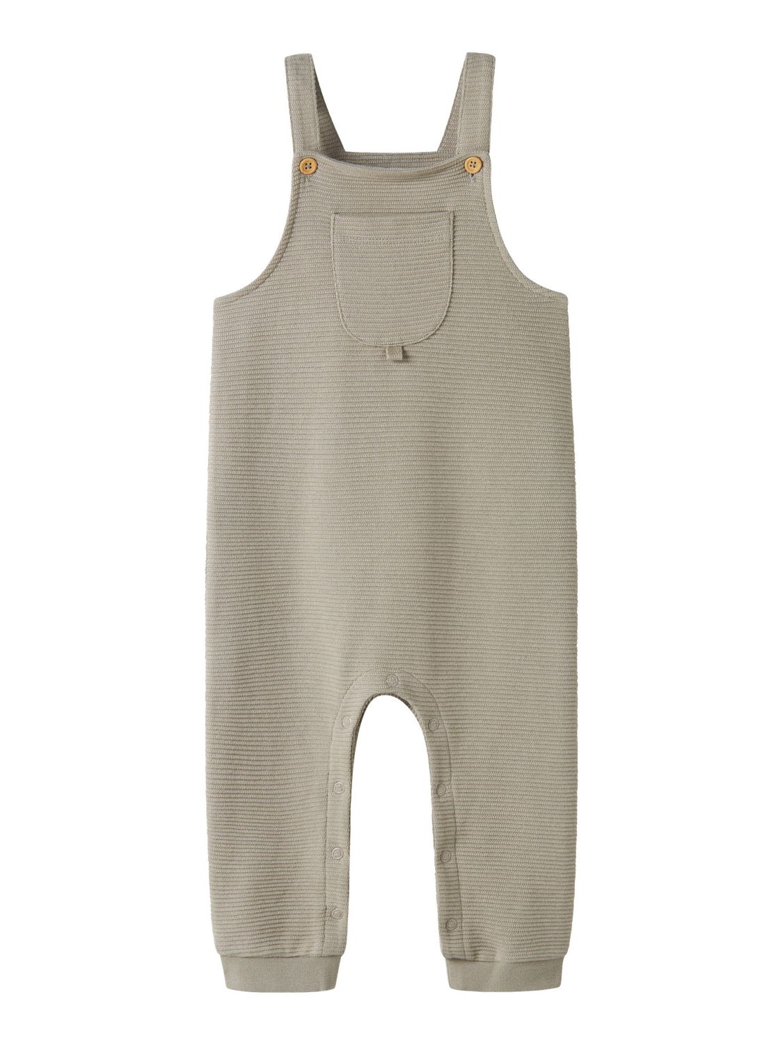 Baby tuinbroek / salopette met wafelstructuur en borstzak beige – 13252708