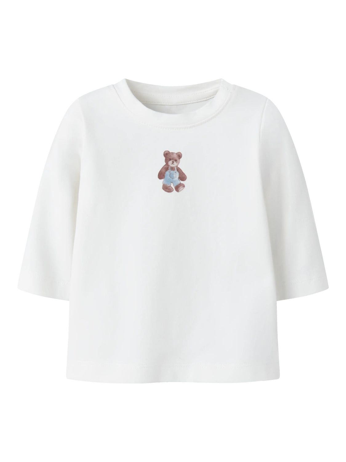 Wit baby jongens T-shirt met berenprint – 13253590