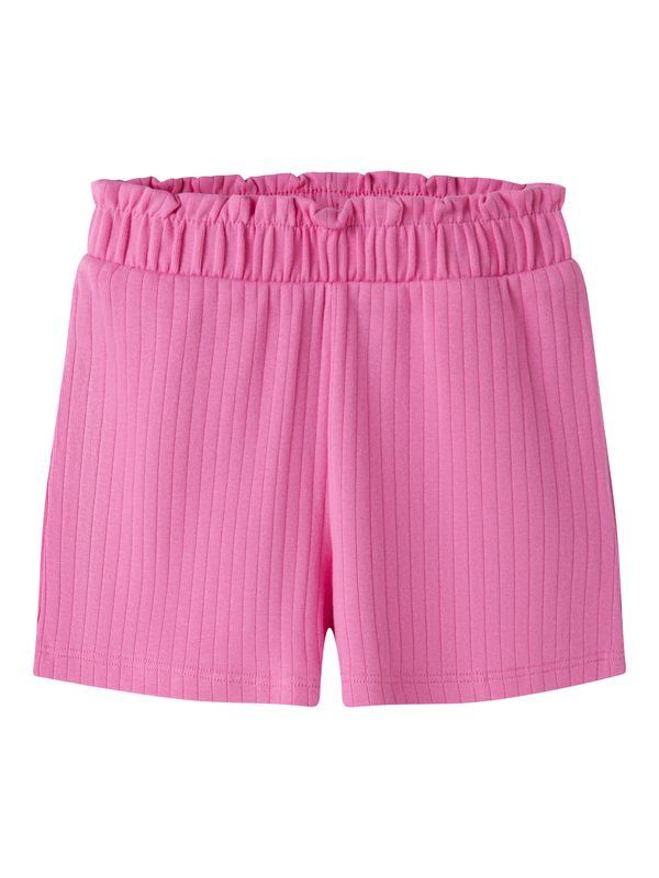 Meisjes rib short roze – comfortabele zomershort | 13240413