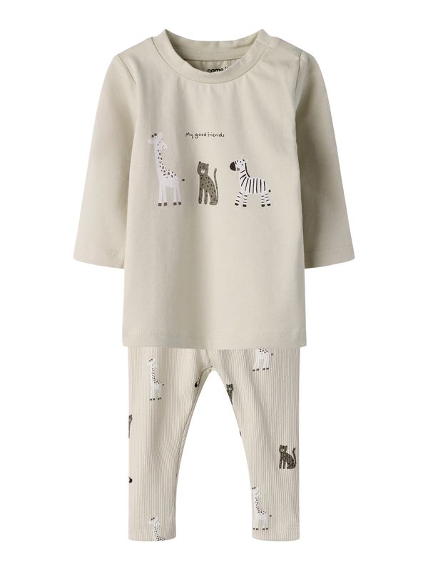 NAME IT Baby Set Shirt en Broekje met Dierenprint 13256172