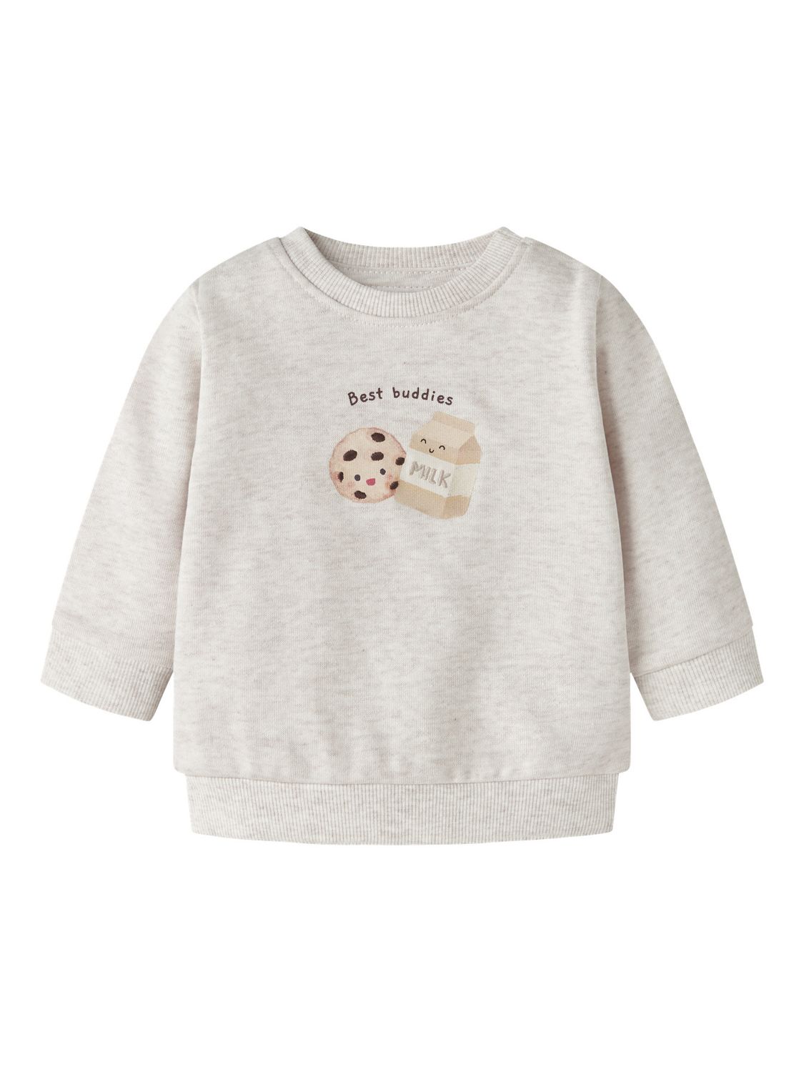 NAME IT baby sweater beige met “Best buddies” print – 13258009