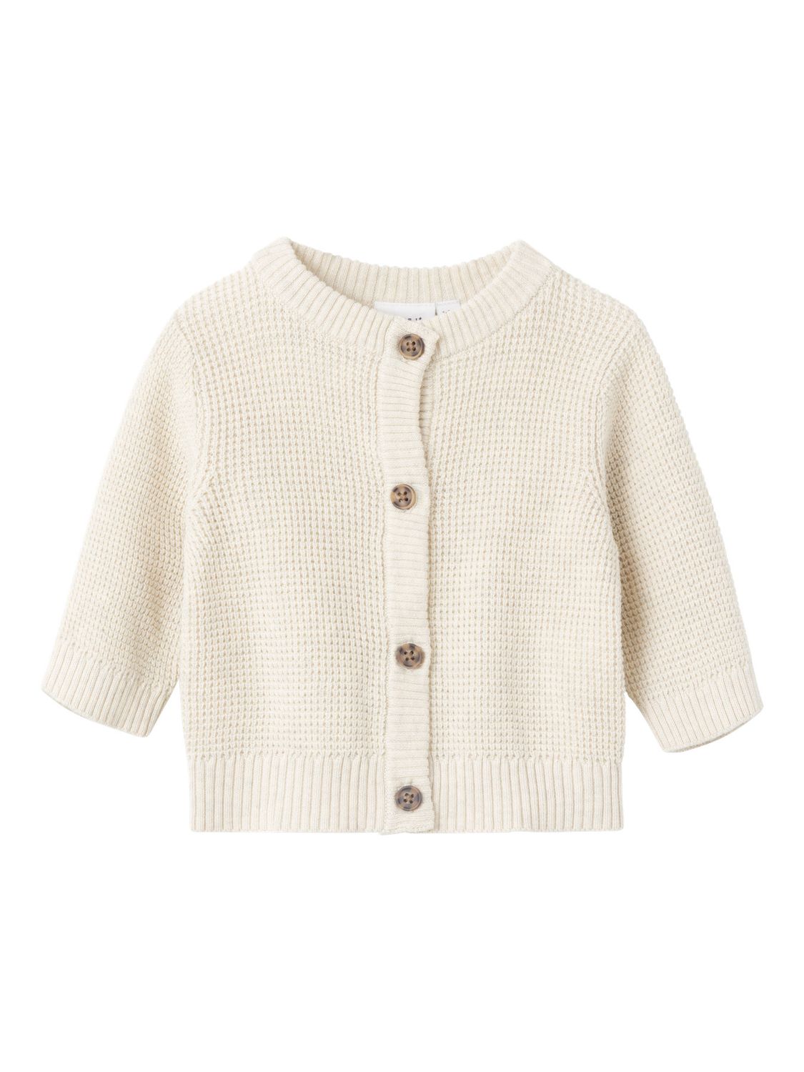 NAME IT baby vest beige gebreid met knopen – 13227357