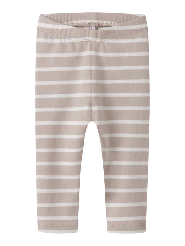 Unisex baby legging gestreept beige/wit 13254429