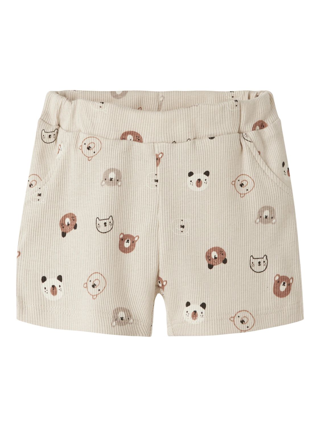 Unisex rib short met dierenprint  13256630