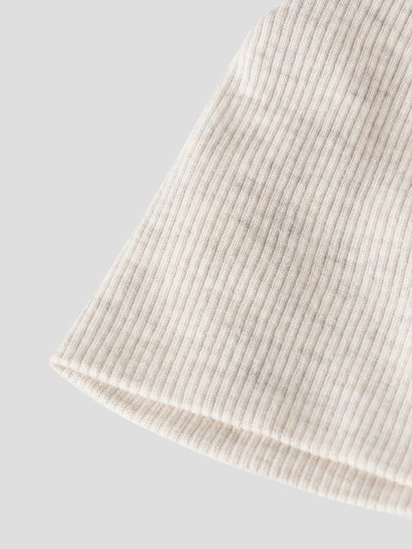 Beige rib baby muts unisex – zacht &amp; comfortabel – 13258587