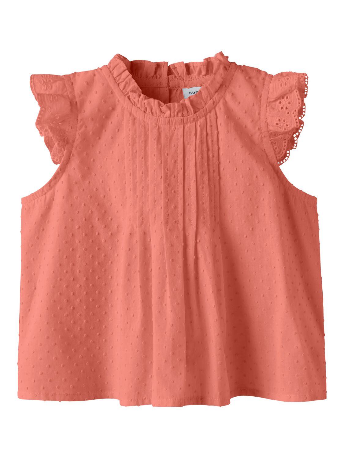 NAME IT Koraalroze Broderie Top – 13251515