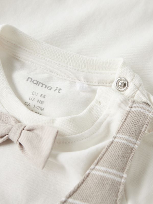 NAME IT baby setje met gilet en short beige 13255879