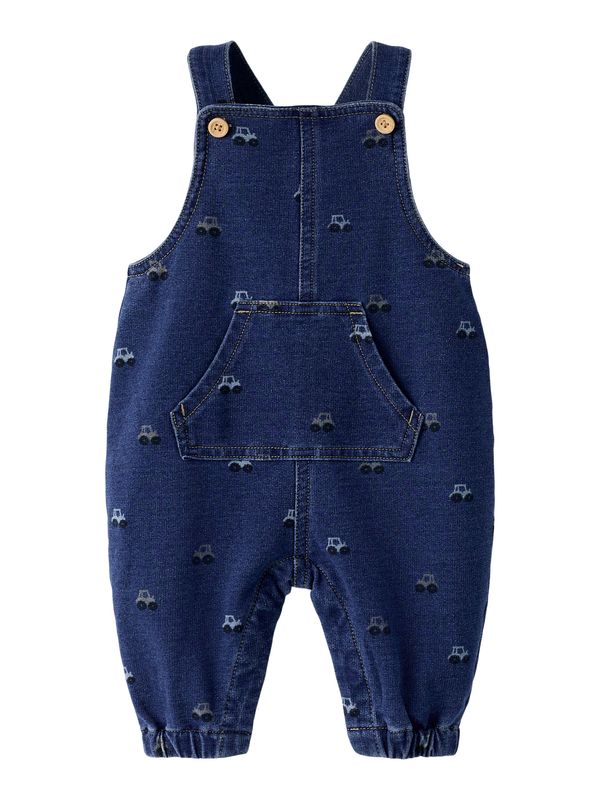 NAME IT denim tuinpak baby tractor print 13255006