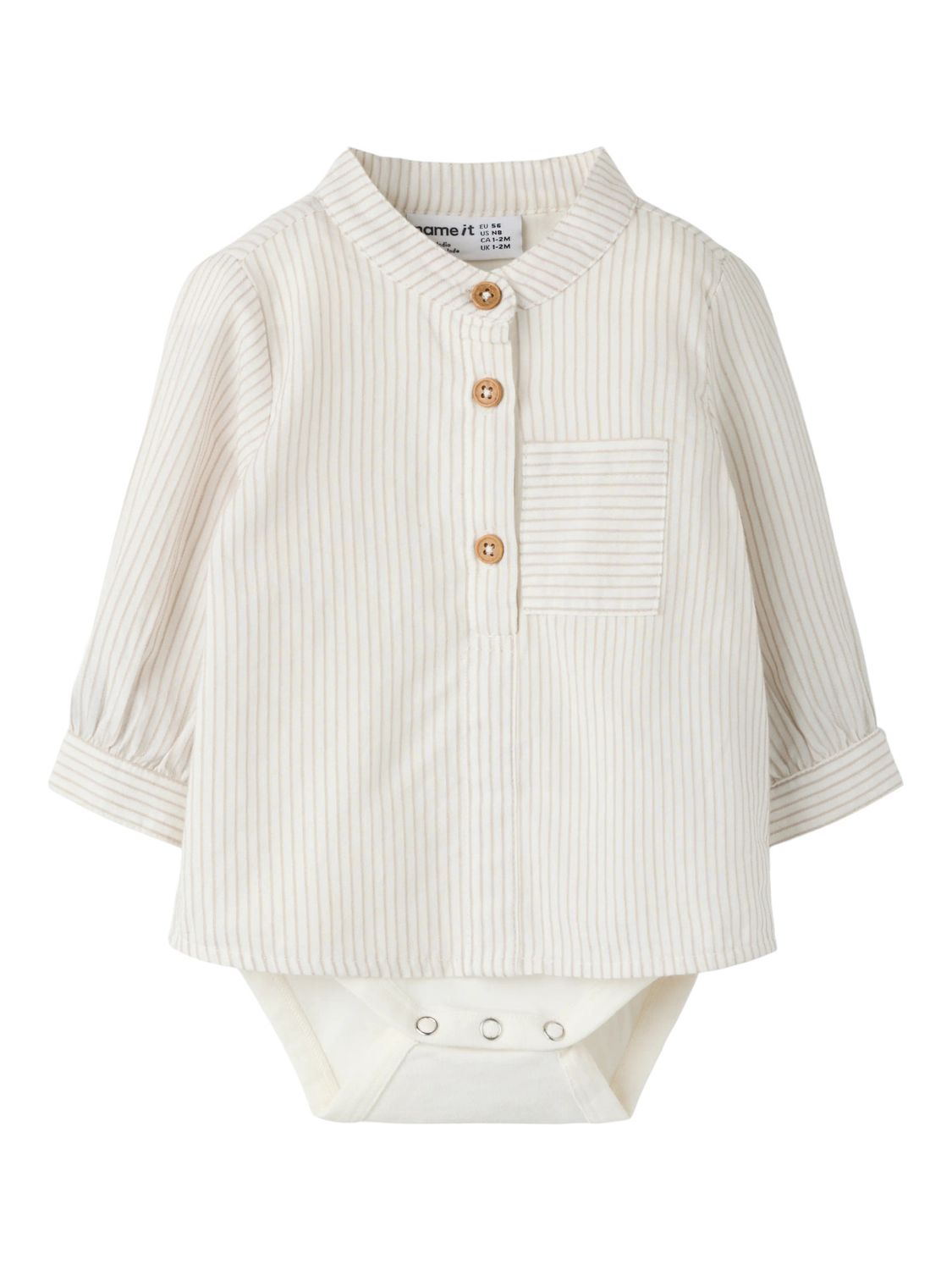 NAME IT rib bodyblouse baby crème 13254543