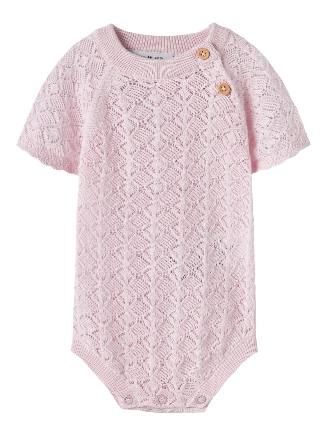 NAME IT gebreide baby romper ajour roze 13256672