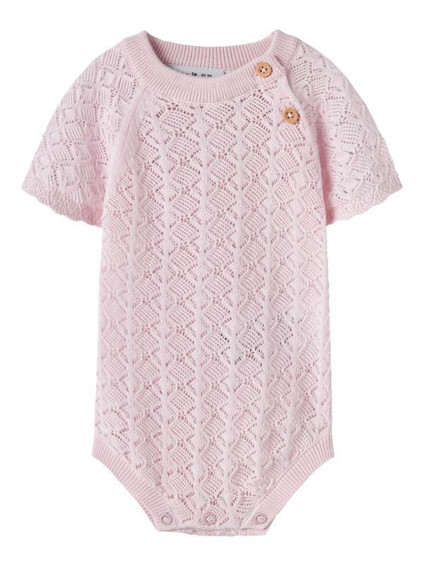 NAME IT gebreide baby romper ajour roze 13256672