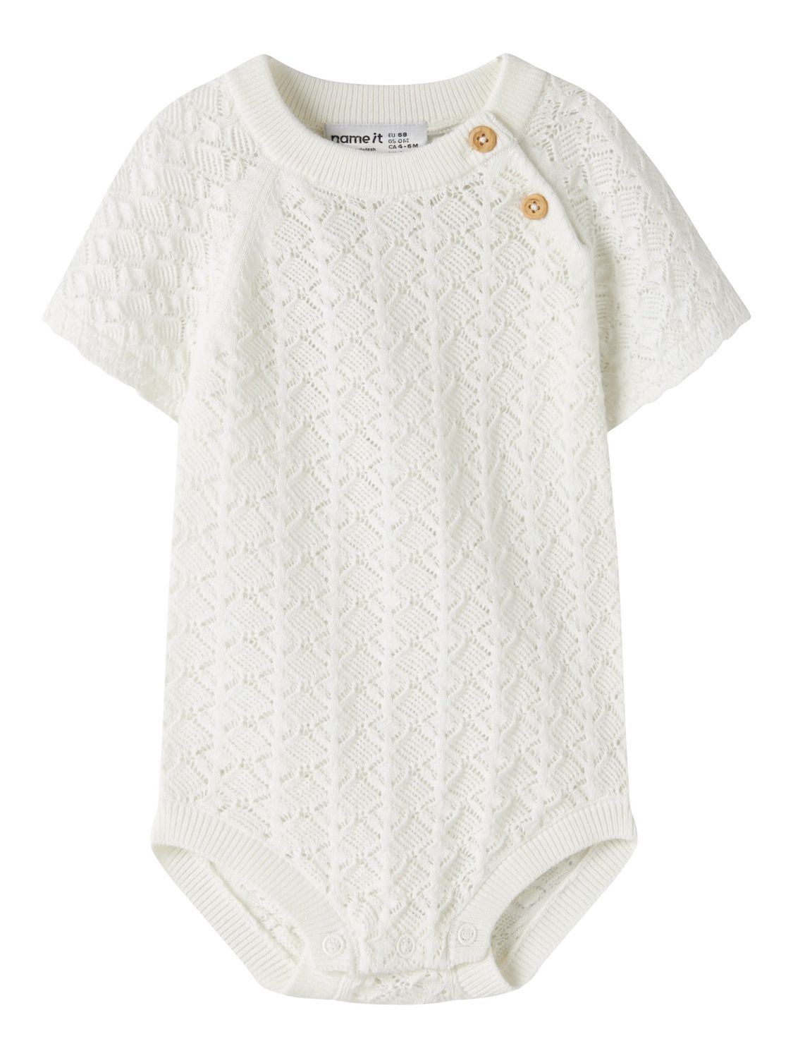 NAME IT gebreide baby romper  wit 13256672