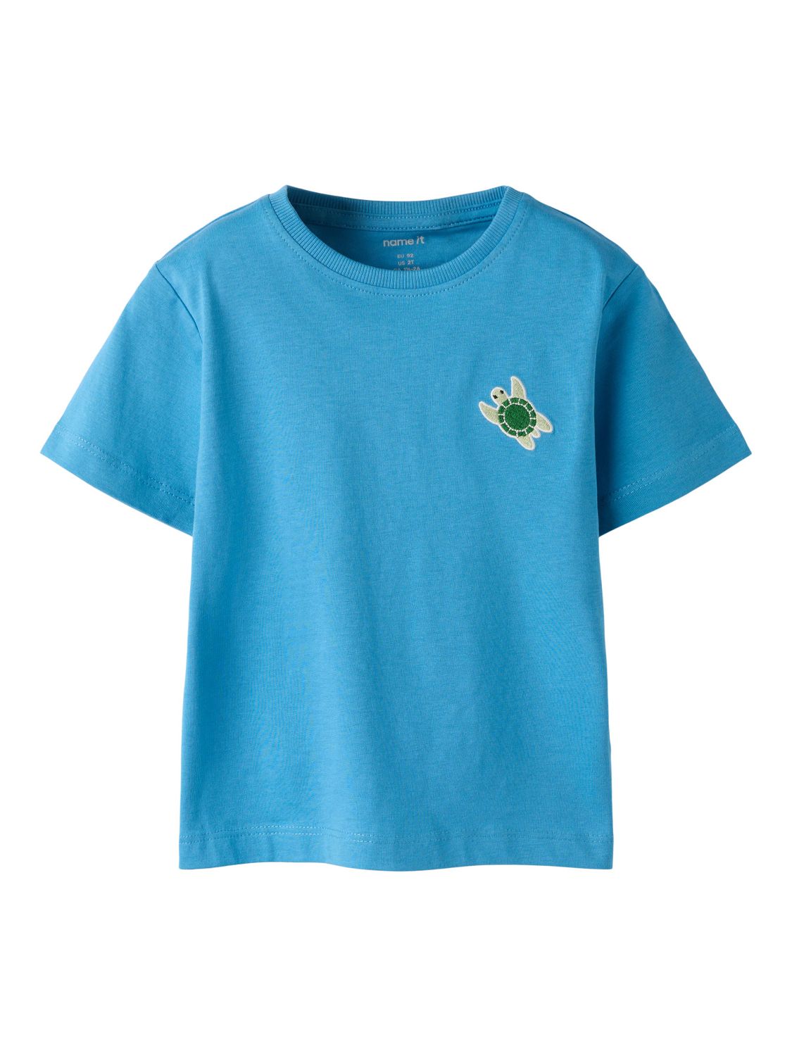 NAME IT 13251009 T-shirt Schildpad Blauw