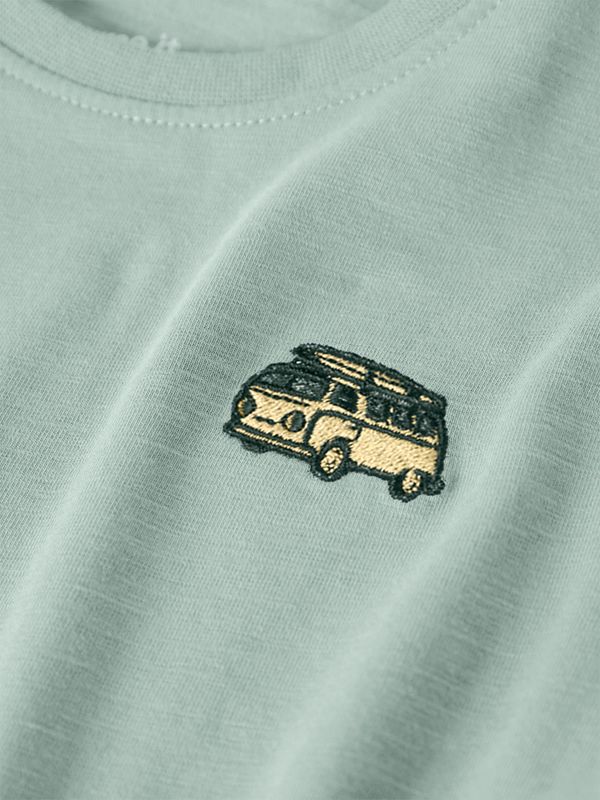 NAME IT 13256570 T-shirt Busje Lichtgroen