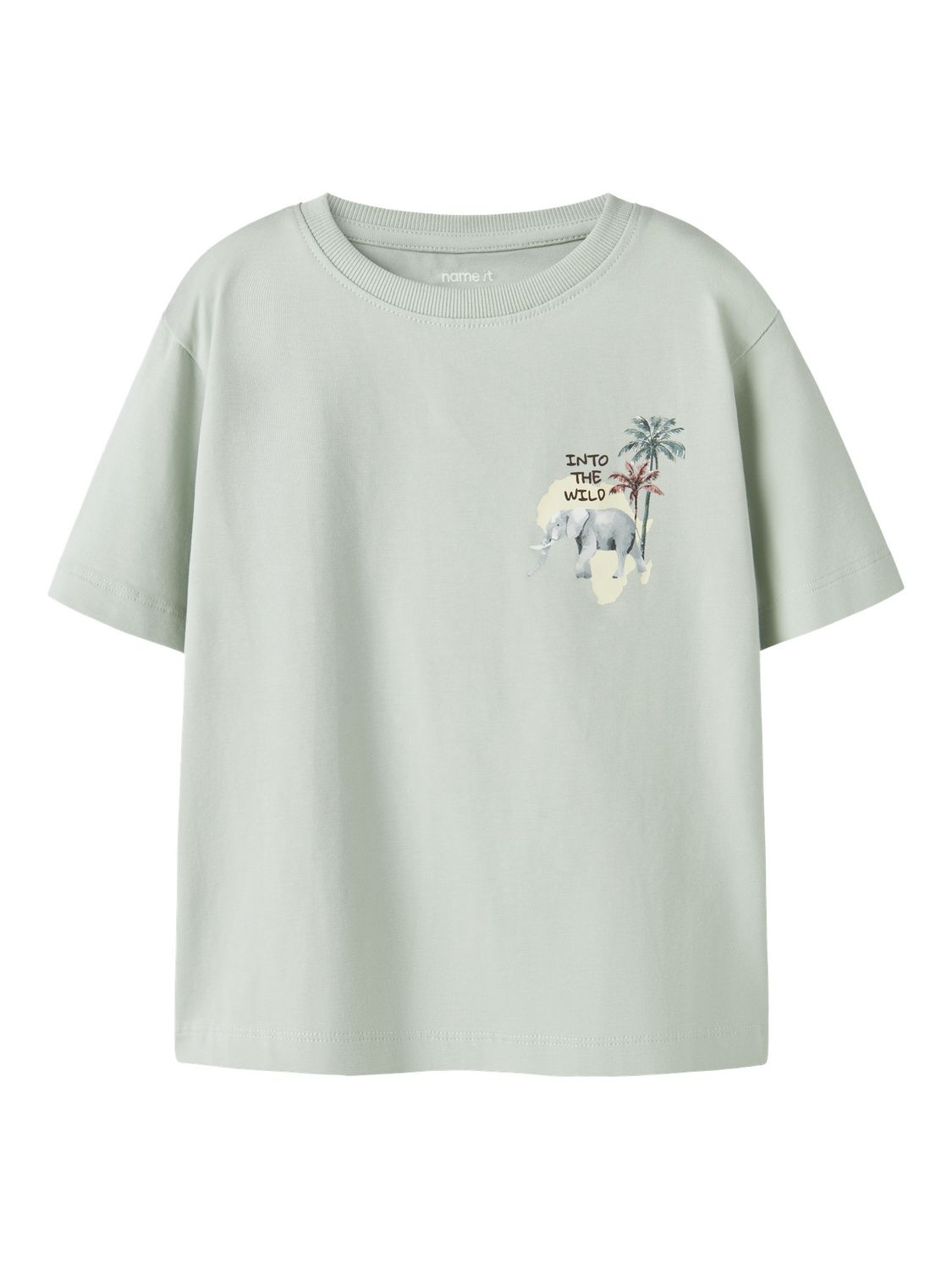 NAME IT 13255383 T-shirt Into The Wild Lichtgroen