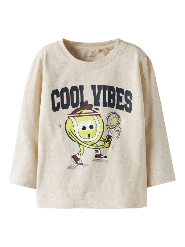 NAME IT 13251814 Longsleeve Cool Vibes Beige Gemêleerd