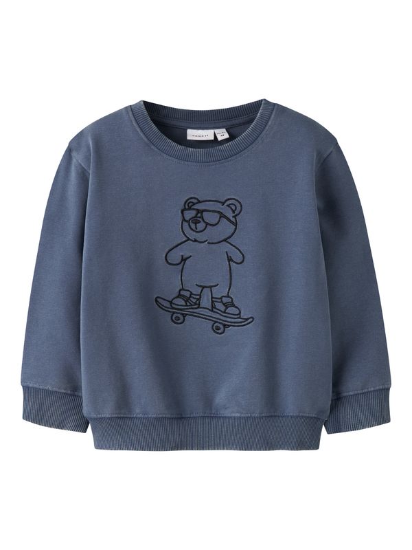 NAME IT 13253709 Sweater Beer op Skateboard Blauw
