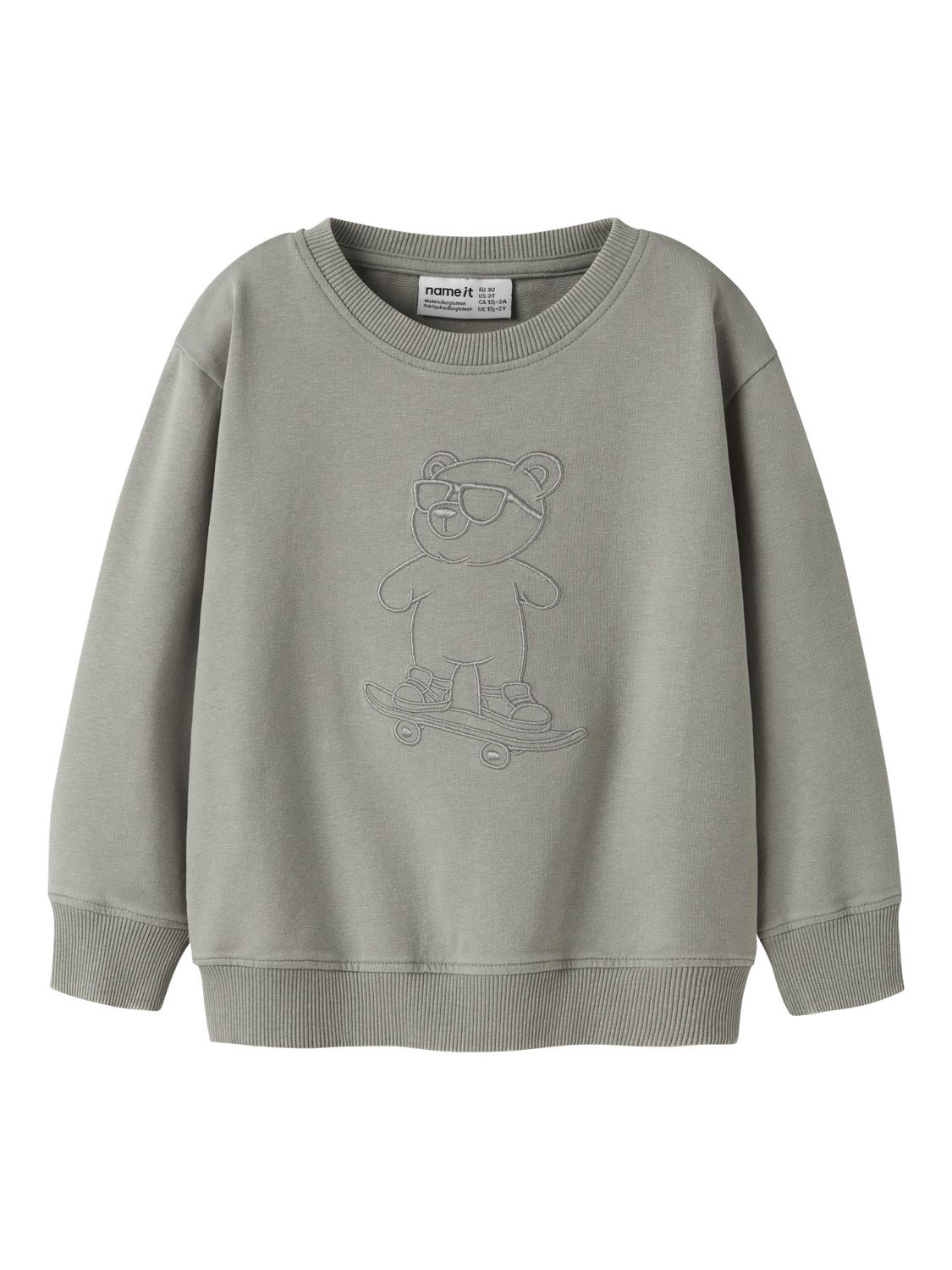 NAME IT 13253709 Sweater Skatebeer Groen