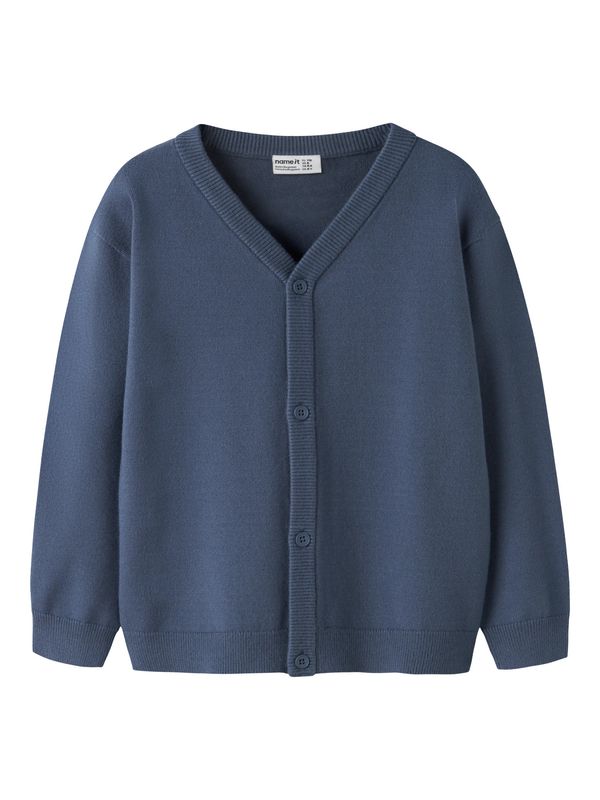 13257429 NAME IT Vest Gebreid – Blauw