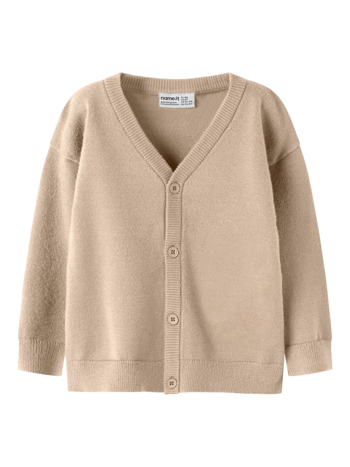 13257429 NAME IT Vest Gebreid – Beige