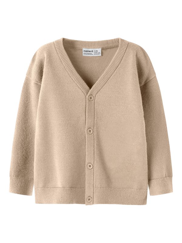 13257429 NAME IT Vest Gebreid – Beige
