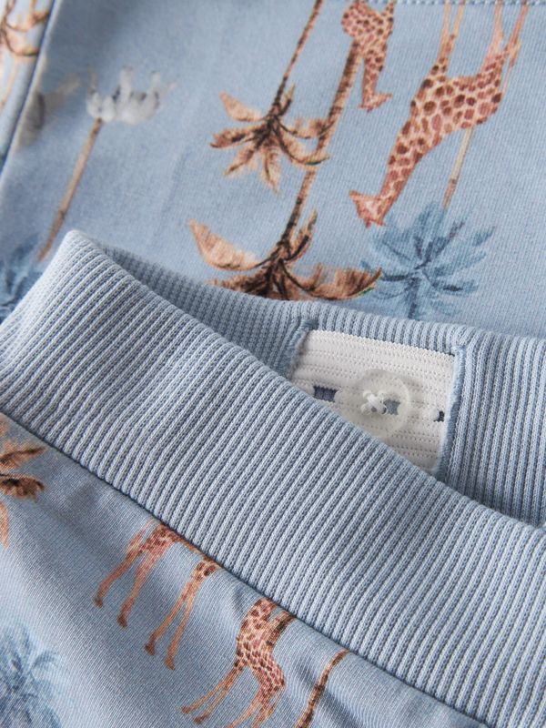 13255382 NAME IT Short Safari Print – Lichtblauw