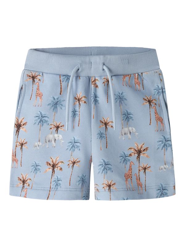 13255382 NAME IT Short Safari Print – Lichtblauw