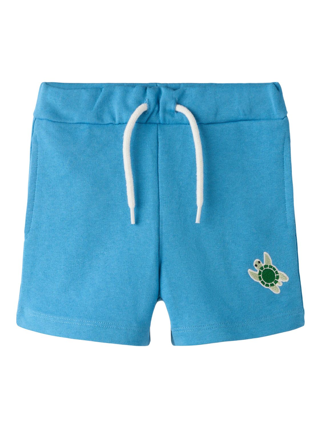 13251015 NAME IT Short met Schildpad Applicatie – Blauw