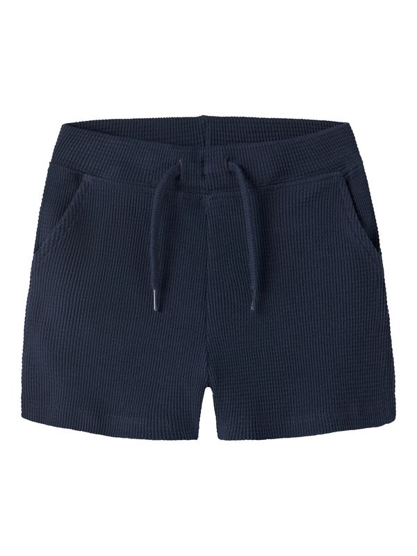 13255387 NAME IT Wafelstructuur Short – Donkerblauw