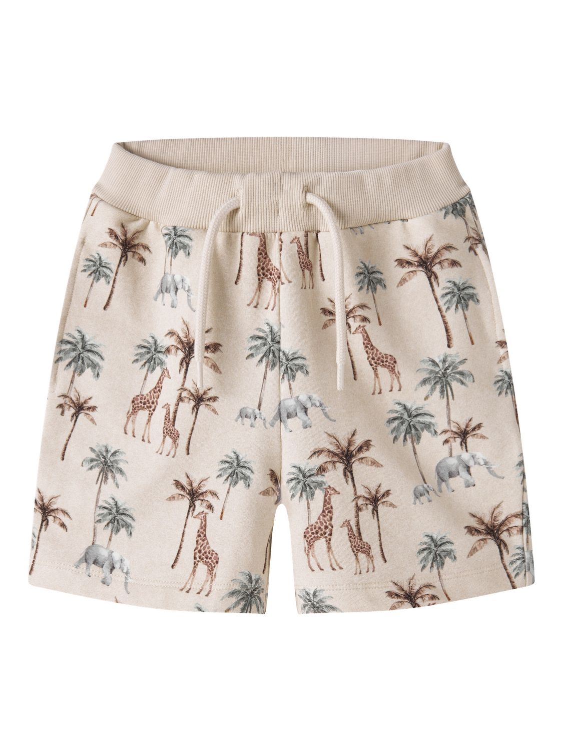 13255382 NAME IT Short Safari Print – Beige