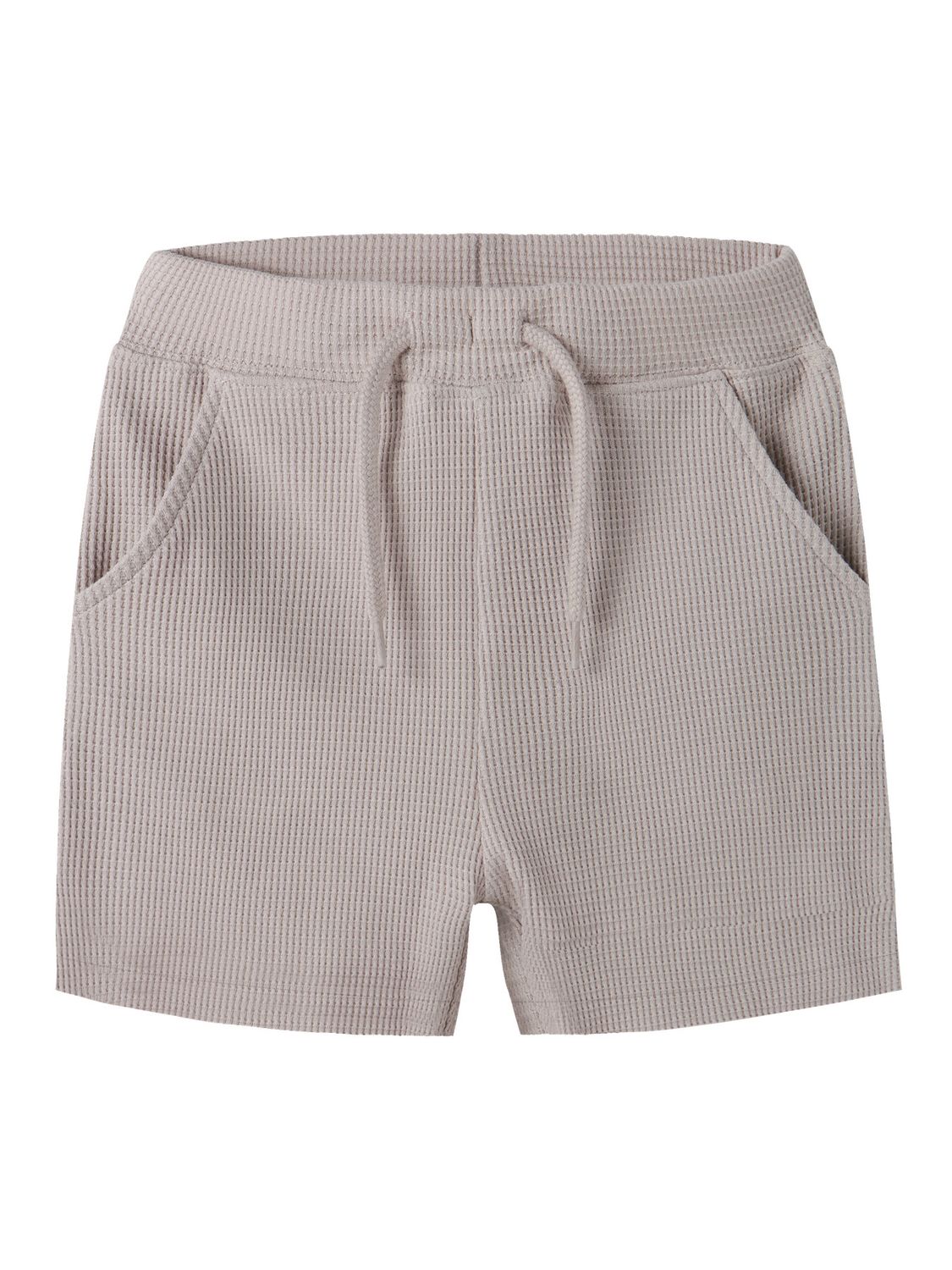 13255387 NAME IT Wafelstructuur Short – Lichtbeige
