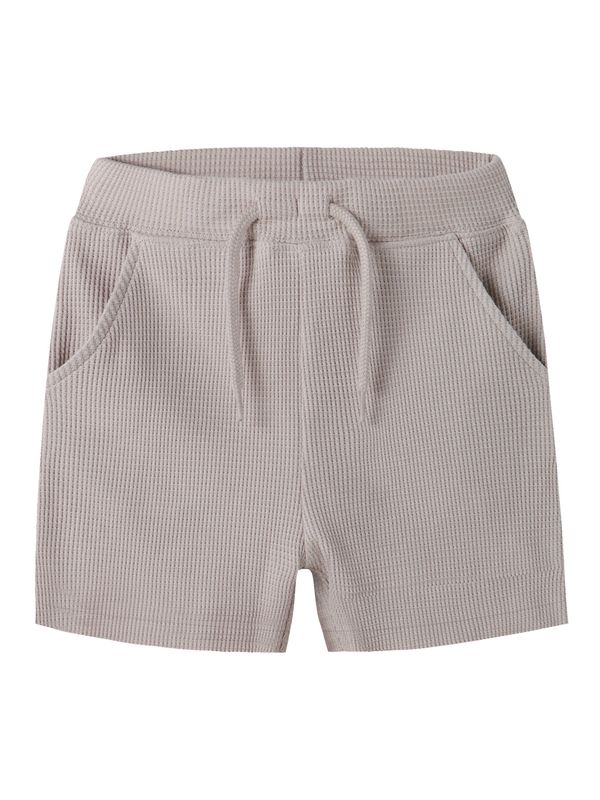 13255387 NAME IT Wafelstructuur Short – Lichtbeige