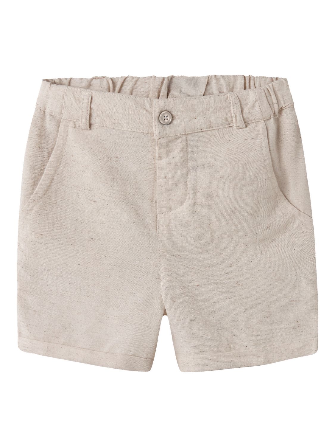 13214173 NAME IT Linnenlook Short – Zandkleur