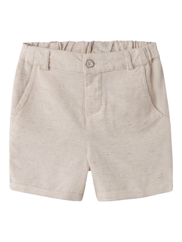 13214173 NAME IT Linnenlook Short – Zandkleur