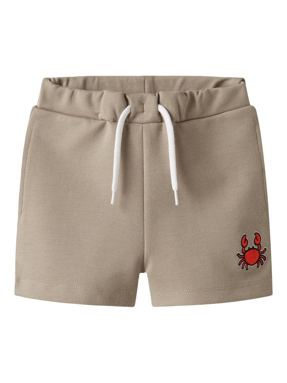 13251015 NAME IT Short met Krab Applicatie – Zandkleur