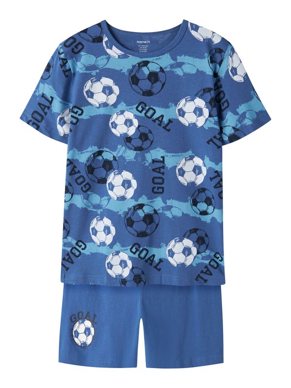 13257123 Name It Voetbal Pyjama Blauw